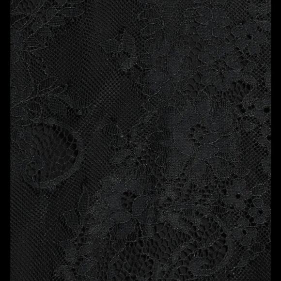 Alexis Feliciana Tie Back Pleated Chantilly Lace Midi Dress In Black Size XS - Picture 12 of 14